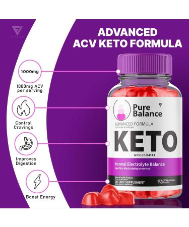 (3 Pack) Pure Balance Gummies PureBalance ACV Keto Gummies Pure Balance Advanced Weight Management Support Supplement Formula Pure Balance Canada Maximum Health and Wellness Support (180 Gummies) - Buy Online on GoSupps.com