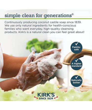 Kirk's 3-in-1 Castile Liquid Soap | Coconut Oil, Aloe Vera | Juniper & Lime Scent | 32 oz Pump Bottle | Shampoo, Face & Body Wash for All - Buy Online on GoSupps.com