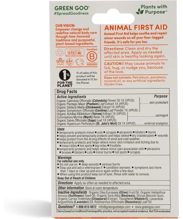 Green Goo Animal First Aid Salve 1.82 oz - Natural Pet Wound Care & Healing - Buy Online on GoSupps.com