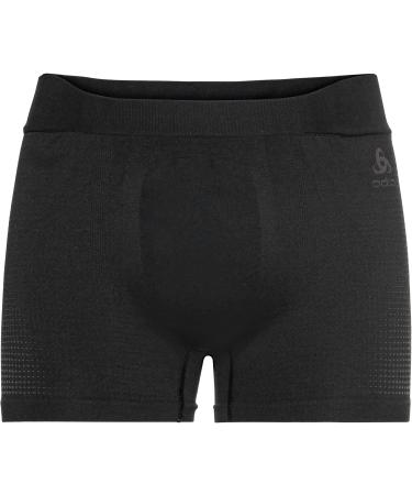 Odlo Men's Performance Warm Eco Boxer Baselayer Underwear - Black & Graphite Grey | International Shipping Available - Buy Online on GoSupps.com