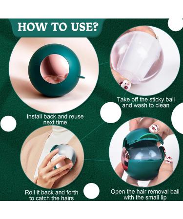 Foot Roll Reusable Lint Roller Ball - Washable Hair Remover for Pets & Lint (Green) | Eco-Friendly Pocket Size - Buy Online on GoSupps.com