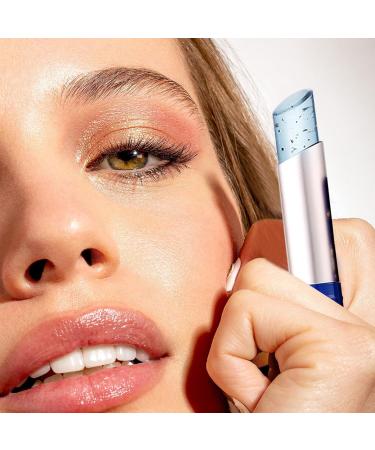Temperature Change Lipstick Blue Jelly Lip Balm Jelly Blue Moisturizing Lipstick Long Lasting Lip Care Tool for Daily Life Parties Work Dates Night Out Temperature Change + Colorless C - Buy Online on GoSupps.com