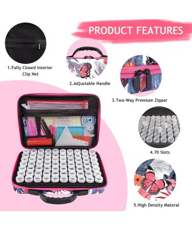 AYIYUN 70 Slot Diamond Painting Storage Container - DIY Art Craft Organizer Box (Cerise) - Buy Online on GoSupps.com