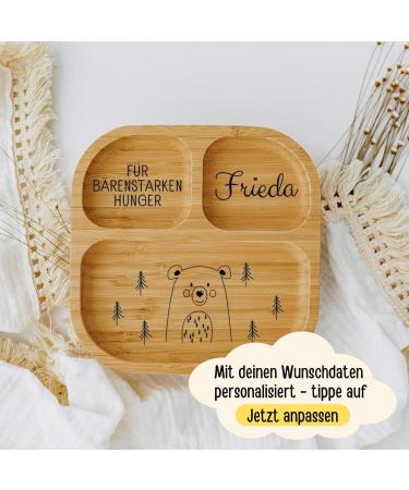 Personalized Baby Plate with Suction Cup - Custom Non-Slip Feeding Accessory & Unique Baby Gift (Lion) - Buy Online on GoSupps.com