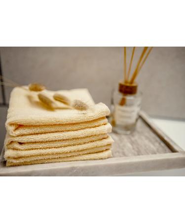 Zollner 10 Set Guest Towels - Soft & Strong 30x50 cm Cotton - Yellow Washable Up to 60 C Hotel Quality with Hanger - Buy Online on GoSupps.com