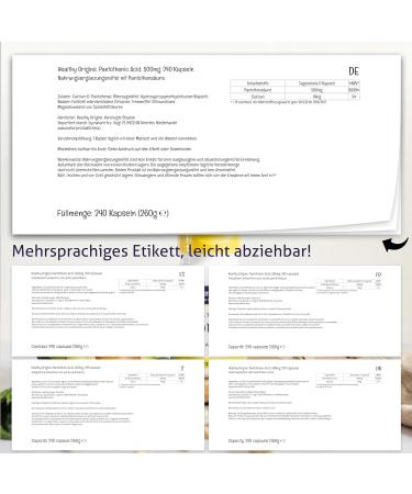 Healthy Origins Pantothenic Acid 500mg - 240 Vegan Capsules Gluten-Free & Non-GMO Vitamin B5 Supplement - Buy Online on GoSupps.com