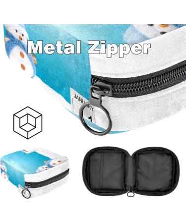 Snowman-themed Sanitary Napkin Storage Bag - Winter Period & Tampon Pouch - Buy Online on GoSupps.com