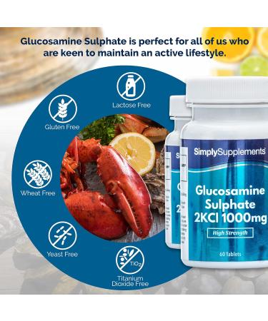 Glucosamine Sulphate 2KCl 1000mg | 120 Tablets | Made in UK | Joint Support Supplement - Buy Online on GoSupps.com