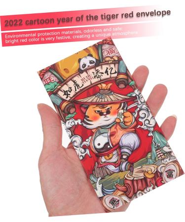 ABOOFAN 18pcs Year of The Tiger Red Envelope 2022 Hong Bao Envelope 2022 Money Envelopes Spring Festival Hongbao Lucky Gift Envelopes Tigers Year Red Pockets Universal Money Bag Paper - Buy Online on GoSupps.com