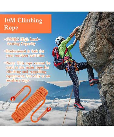 Buy 10mm Nylon Climbing Rope - Outdoor Security & Rescue Rope for Height Work | Fire Rescue & Abseiling Use - Durable Red Static Rope - Buy Online on GoSupps.com