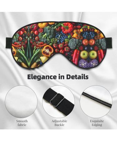 Buy SSIMOO Fresh Fruits & Vegetables Sleep Mask - Adjustable Breathable Fashionable Eye Mask for Comfortable Sleep | International Shipping - Buy Online on GoSupps.com