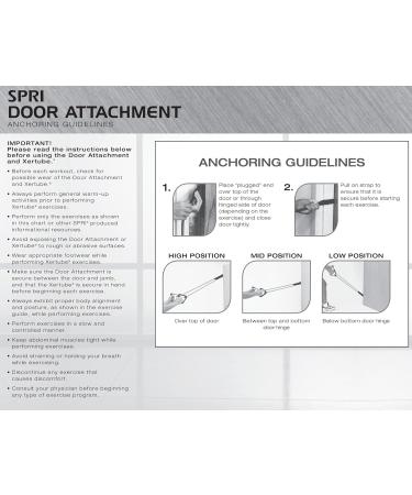 SPRI Xertube Resistance Band with Door Anchor Attachments - Versatile Fitness Tool for Home Workouts | International Shipping Available - Buy Online on GoSupps.com