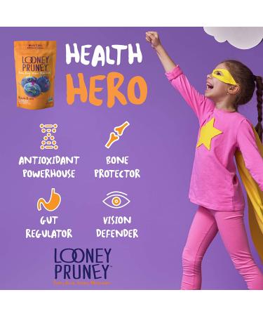 Looney Pruney Pitted Dried Prunes - California-Grown, Kosher, No Added Sugar, 6 Pack - Buy Online on GoSupps.com