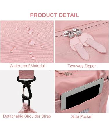 Large Pink Women's Travel Weekender Gym Bag - Fits 15.6 inch Laptop | Overnight Duffel Shoulder Bag for Sports & Workouts - Buy Online on GoSupps.com