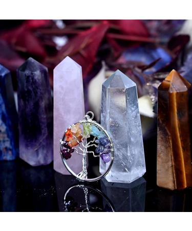 Crystals and Gemstones Healing Rose Clear Quartz Amethyst Black Lapis & Tiger Crystal Meditation Spiritual Gifts for Chakra Money Luck Wands 2.25 -2.50" 6 Faceted Pencil 6 Pc Set Tiger 6 Pcs Set - Buy Online on GoSupps.com