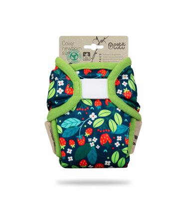 Petit lulu size 1 powers overstated (2-6 kg) |Velcro |Newborn diaper overpotes |Baby diaper pants |Tower diapers for newborns |Made in EU (wild strawberries)