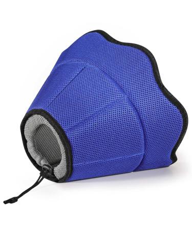 VAVOPAW SCHNECHRAUSE Cats protective collar tape tapes adjustable recycling neck band breathable pet Elisabethan dog collar leak protection dog after op dog L blue/gray blue/gray L