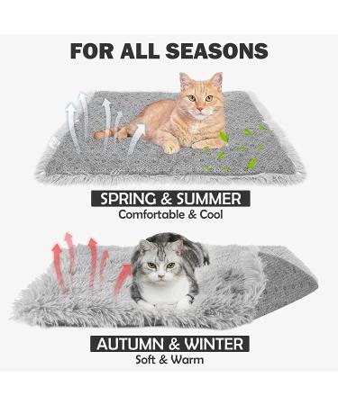 Self Warming Cat Bed & Calming Mat - Extra Warm Self Heating Pad for Cats & Small Dogs - Gray - Buy Online on GoSupps.com