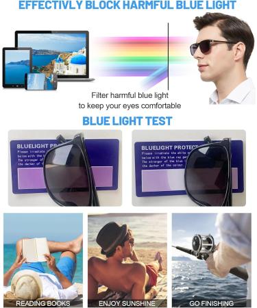 OCCI CHIARI Retro Oversized Reading Sunglasses Men | Stylish Full Lens Sun Readers 1.0 - 3.5 | Black 1.25 - International Shipping Available - Buy Online on GoSupps.com