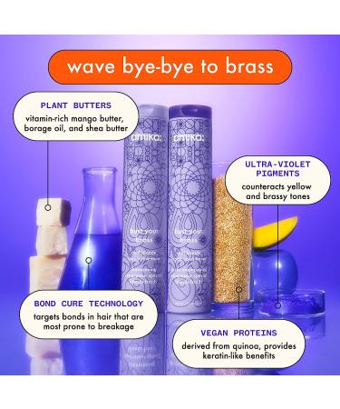 Amika Bust Your Brass Cool Blonde Repair Conditioner 500ml - Buy Online on GoSupps.com