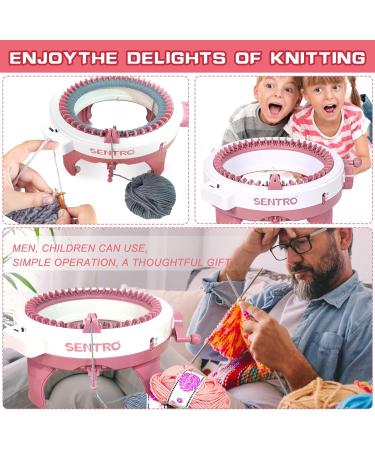 48 Needle Smart Knitting Machine with Row Counter - DIY Knit Loom Kit for Hats, Scarves, Gloves, Socks - Adults & Kids - Buy Online on GoSupps.com