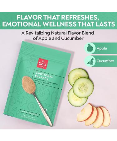 D'AO Labs Emotional Balance - Emotional Balance Powder - Calm & Stress Relief - Effervescent Powder with Apple-Cucumber Flavor - Xiao Yao San Traditional Chinese Herbal - 30 Individual Servings - Buy Online on GoSupps.com