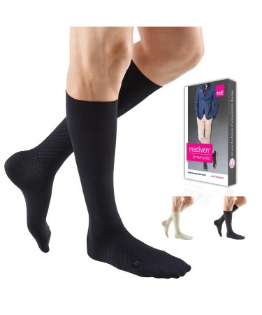mediven for Men Select 15-20 mmHg Compression Dress Socks Grey VII-Extra Wide Standard