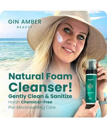 Buy Gin Amber Beauty Natural Foaming Skin Cleanser | Gentle & Effective Skin Care for All Skin Types | International Shipping Available - Buy Online on GoSupps.com