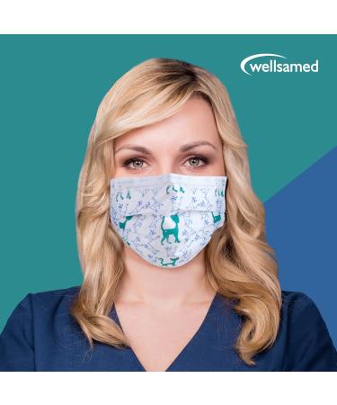 Wellsamed Wellsamask 50 Pack Medical Face Masks Type IIR with Cat Motif Comfortable Elastic Band International Shipping - Buy Online on GoSupps.com