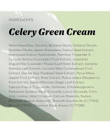 Volition Beauty Celery Green Cream | Lightweight Oil-Free Moisturizer with Peptides & Hyaluronic Acid | Minimizes Pores Improves Firmness Reduces Lines & Wrinkles - International Shipping Available - Buy Online on GoSupps.com