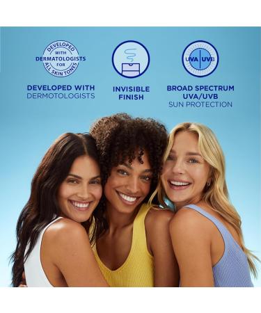 Coppertone Every Tone Invisible Finish Hydrating UV Defense Face Sunscreen SPF 60+ with Ceramides Lightweight Blends in Clear Sunscreen for All Skin Tones 1.7 Fl Oz Pump Bottle - Buy Online on GoSupps.com
