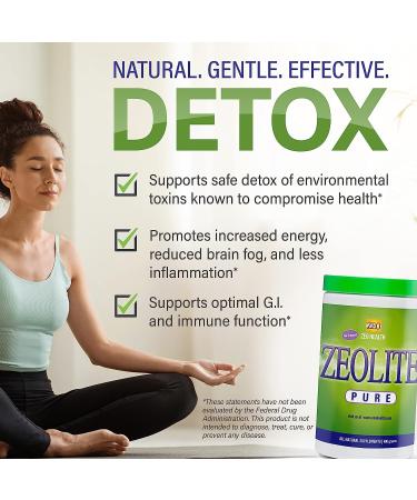 Zeolite Pure | Full Body Detox Cleanse Powder - Safe & Effective Energy Booster | Supports Gut Health, Mental Clarity & Healthy Inflammation | 400 Servings - Buy Online on GoSupps.com