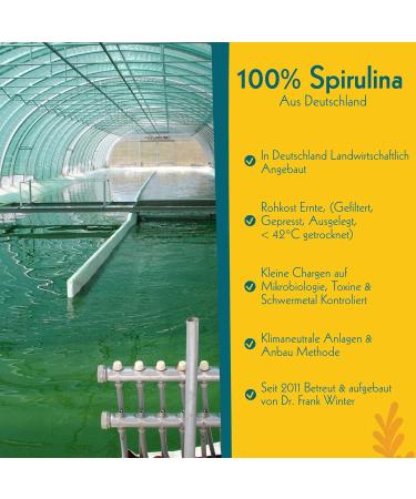 100% Pure German Spirulina Strussel - Eco-Friendly Gluten-Free Vegan Superfood Nutritious Raw Food 100g - Buy Online on GoSupps.com