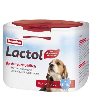 Beaphar - lactol rearing milk - dog puppy - from birth - breast milk replacement with DHA vitamins and minerals - supports healthy rearing and strengthening - 250 g small