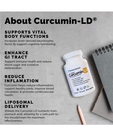 Liposomal Organic Curcumin Capsules 500mg - Gluten-Free, BioPerine-Free for Healthy Joints - Anti-Inflammatory, 2 Month Supply - Buy Online on GoSupps.com