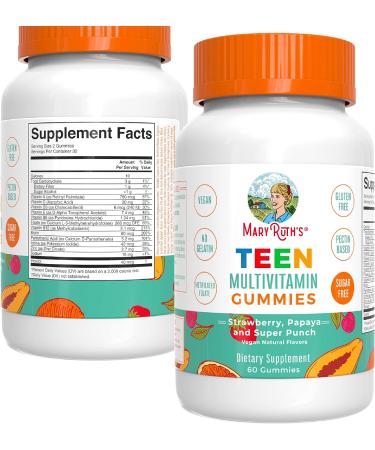 MaryRuth's Teen Multivitamin & Omega 3 6 7 9 Gummies Bundle | Vitamin C, D, E, Biotin, Zinc | Immune, Skin, Hair & Heart Health Support - Buy Online on GoSupps.com