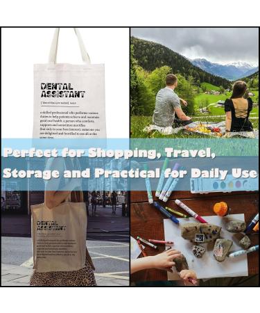 JTOUK Dental Assistant Gift | Ideal Dentist & Hygienist Present | Unique Dental Tote Bag - Buy Online on GoSupps.com