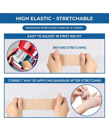 BANDVET WRAP Self Adhesive Bandage Wrap - 12 Assorted Colors, Non-Woven, Breathable & Water-Resistant - 2 x 5 Yards for First Aid, Sports Injury, Body Sprains & Pets - Buy Online on GoSupps.com