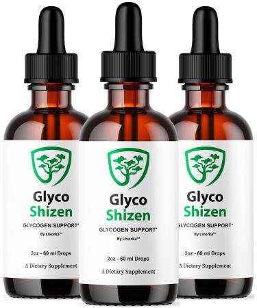 (3 Pack) Glyco Shizen Drops - GlycoShizen Drops Advanced Support Premium Formula Glycoshizen Supplement Liquid Extract Overall Health & Daily Wellness GlycoShizin Drop 3 Bottles for 3 Months