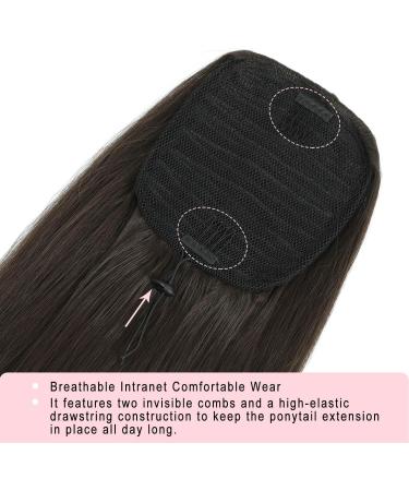 FINE PLUS 30 Inch Natural Black Ponytail Extension Long Yaki Straight Drawstring Ponytail Extension Clip in Ponytail Hair Extensions for Women(30 Inch Natural Black) 30Inch Natural Black - Buy Online on GoSupps.com