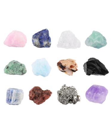 JSDDE Mineral Rock Variety Tumbled Crystals Rough Gemstone Meteorite Fragment Healing Energy Crystal Stone
