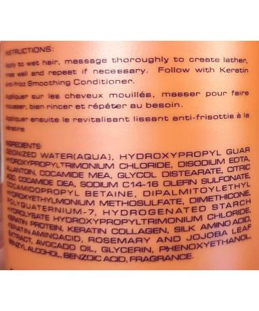 Buy Keratin Anti-Frizz Smoothing Shampoo - Best International Shipping | Smooth Hair & Reduce Frizz - Buy Online on GoSupps.com