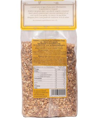 Spelt whole grain wholemeal from Garfagnana PGI 500gr | The most nutritious and healthy grain - Intense flavor and aroma. Enjoy a soup in your weekly diet. - Buy Online on GoSupps.com