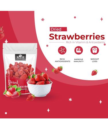 NATURE YARD Fraises s ch es - 1 kg - Fraise confite d shydrat e fruits secs 1 kg (Pack of 1) - Buy Online on GoSupps.com