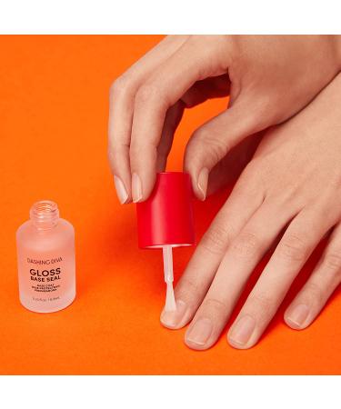 Dashing Diva Red Therapy Gloss Base Seal - Gel Nail Strip Base Coat - Hydrates, Nourishes, and Protects - 0.23 Fl Oz - Buy Online on GoSupps.com