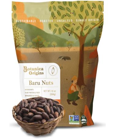 Botanica Baru Nuts, 10 oz | Roasted | Wild | Unsalted | Non-GMO | Vegan, Keto and Paleo Friendly - Buy Online on GoSupps.com