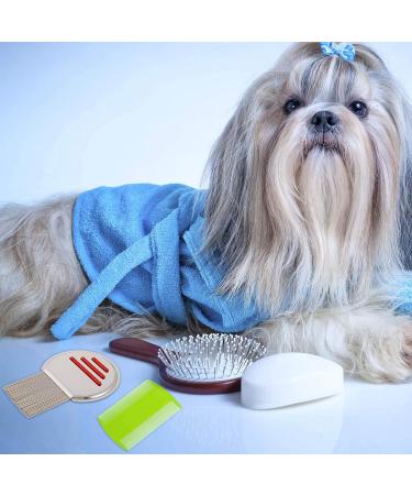 Upain 5-Piece Lice Comb Set | Double-Sided Nissenkamm & Metal Teeth for Cats Dogs & Humans | Extra Fine Flea Comb to Remove Nits and Shed Hair - Buy Online on GoSupps.com