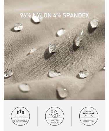 SPECIALMAGIC Men's Golf Pants Stretch Slim Fit Lightweight Tapered Zipper Pockets Stone 32W x 30L - Buy Online on GoSupps.com