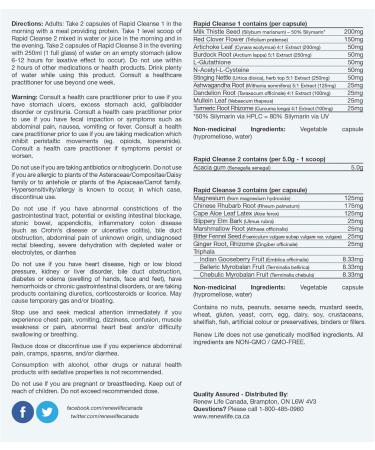 RENEW LIFE Total Body Rapid Cleanse 7-Day Detox - Fast & Effective Cleanse Solution - Buy Online on GoSupps.com