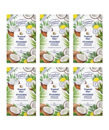 Pack of 6 Dresdner Essenz Bath Care Tropical Kiss 6 x 60 g Bath additive vegan